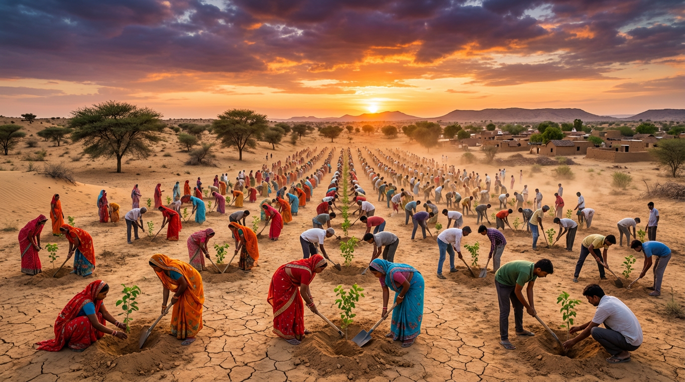 Paryavaran Sangam: Tree Plantation and Water Conservation Drive